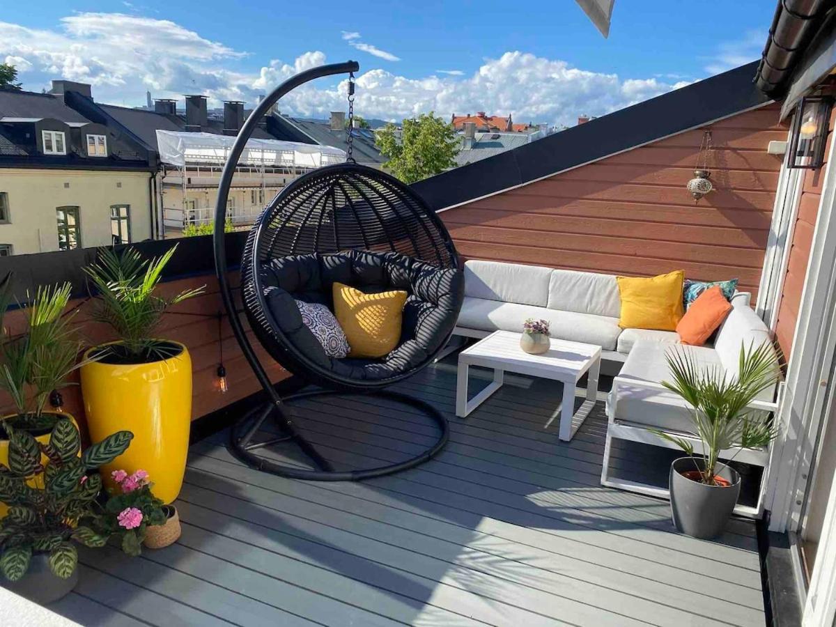 Stylish Gruenerlokka Penthouse With Rooftop Terrace Apartment *