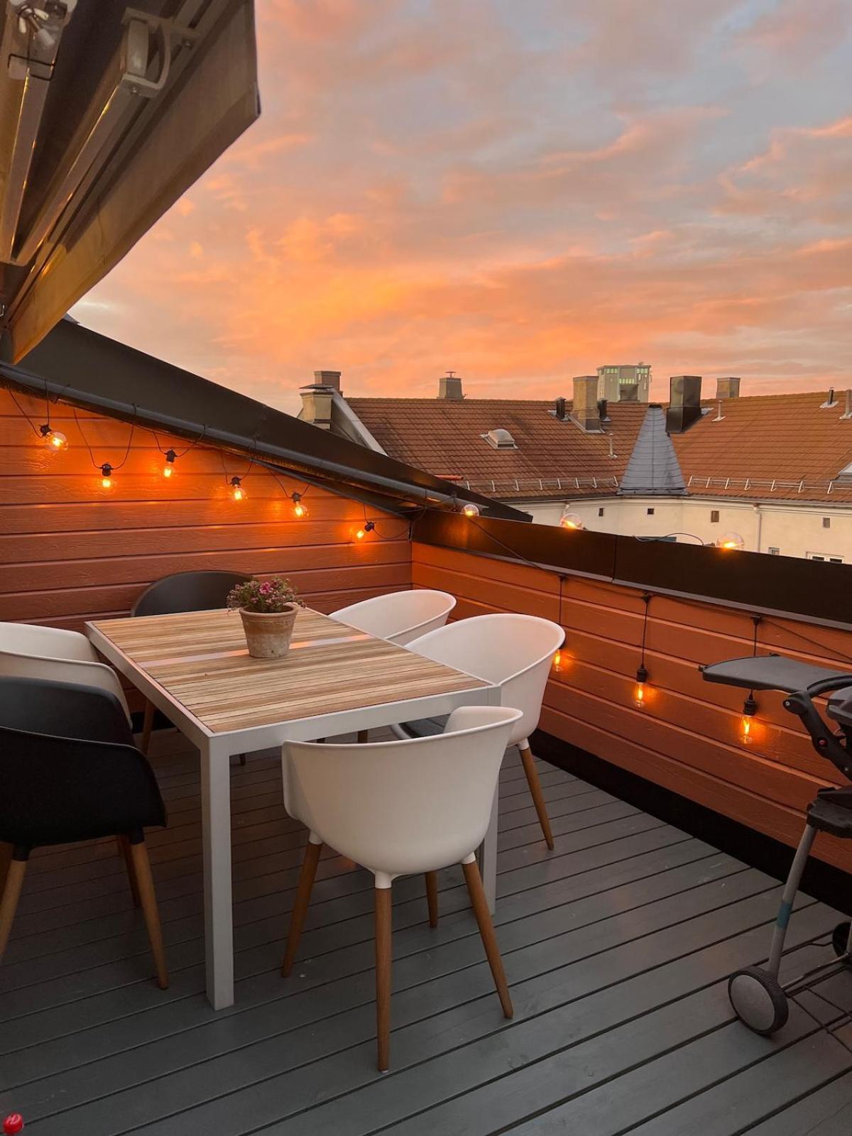 Stylish Gruenerlokka Penthouse With Rooftop Terrace