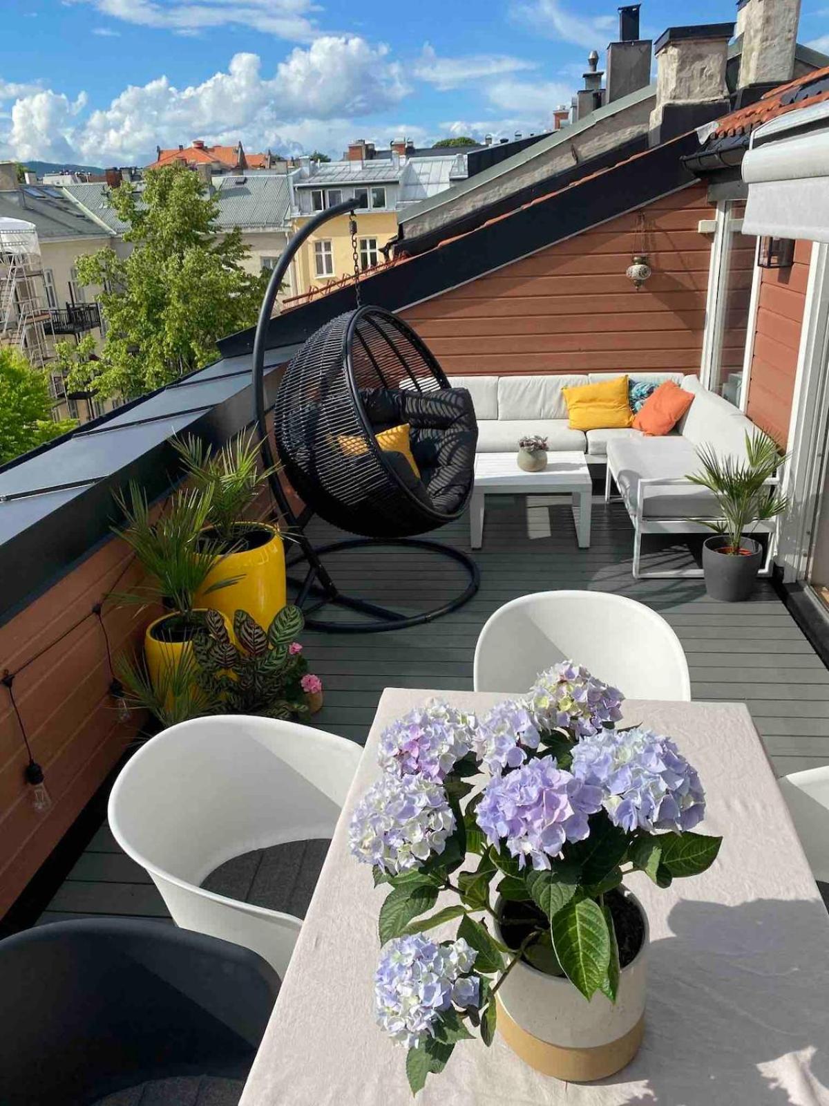 Stylish Gruenerlokka Penthouse With Rooftop Terrace Apartment *